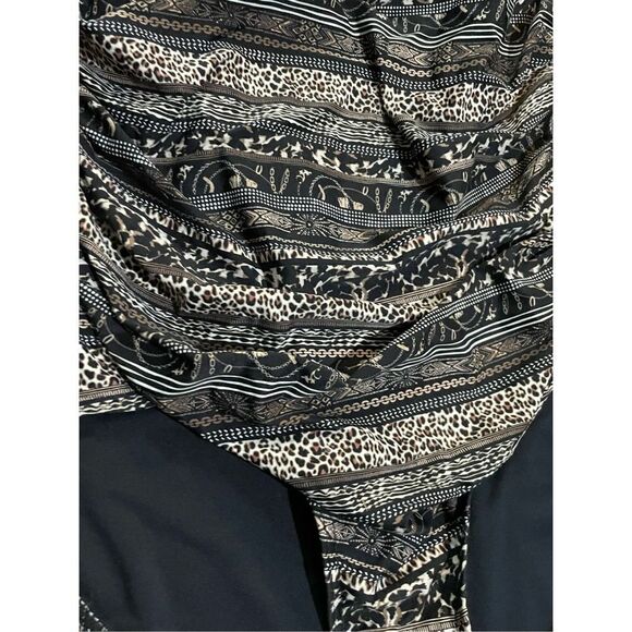 Nip Tuck Swim Savannah Stripe Dulcie Grecian Design Tummy Control One Piece Swim - Picture 11 of 11